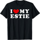 I Love My Estie, I Heart My Estie T-Shirt - T-Shirt | Black