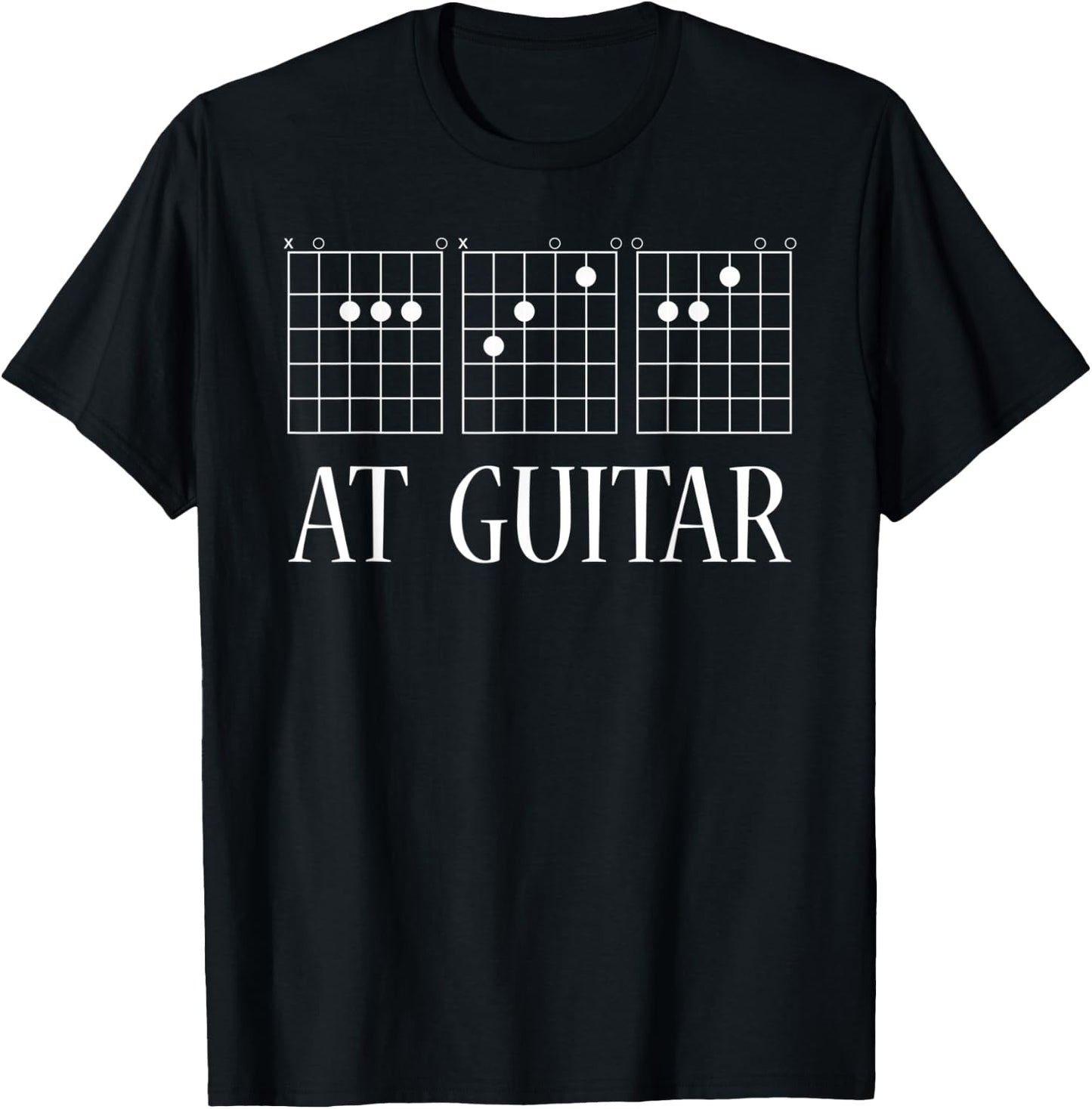 Funny Guitar Ace at Guitar Chords T-Shirt - T-Shirt | Black