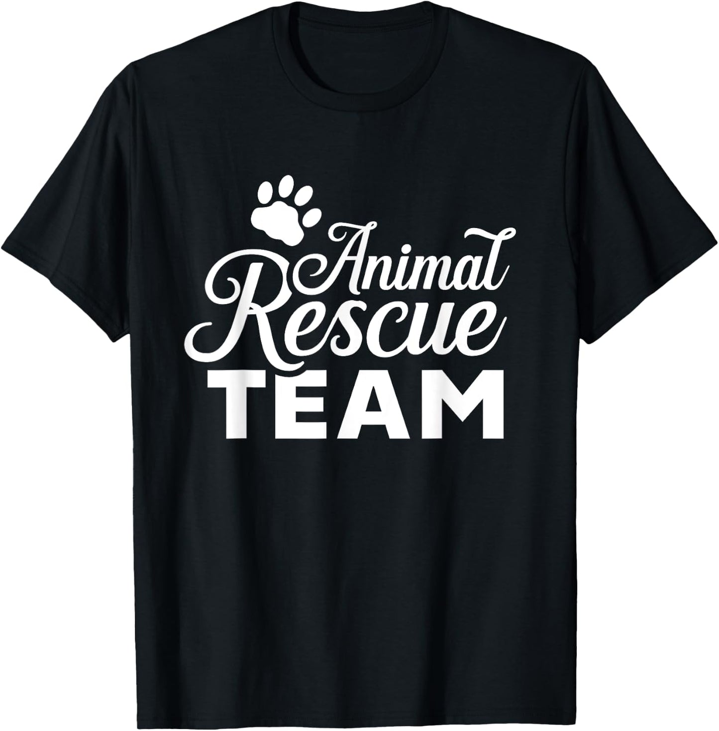 Animal Rescue Team Animals Save Rescuer Saving T-Shirt - T-Shirt | Black