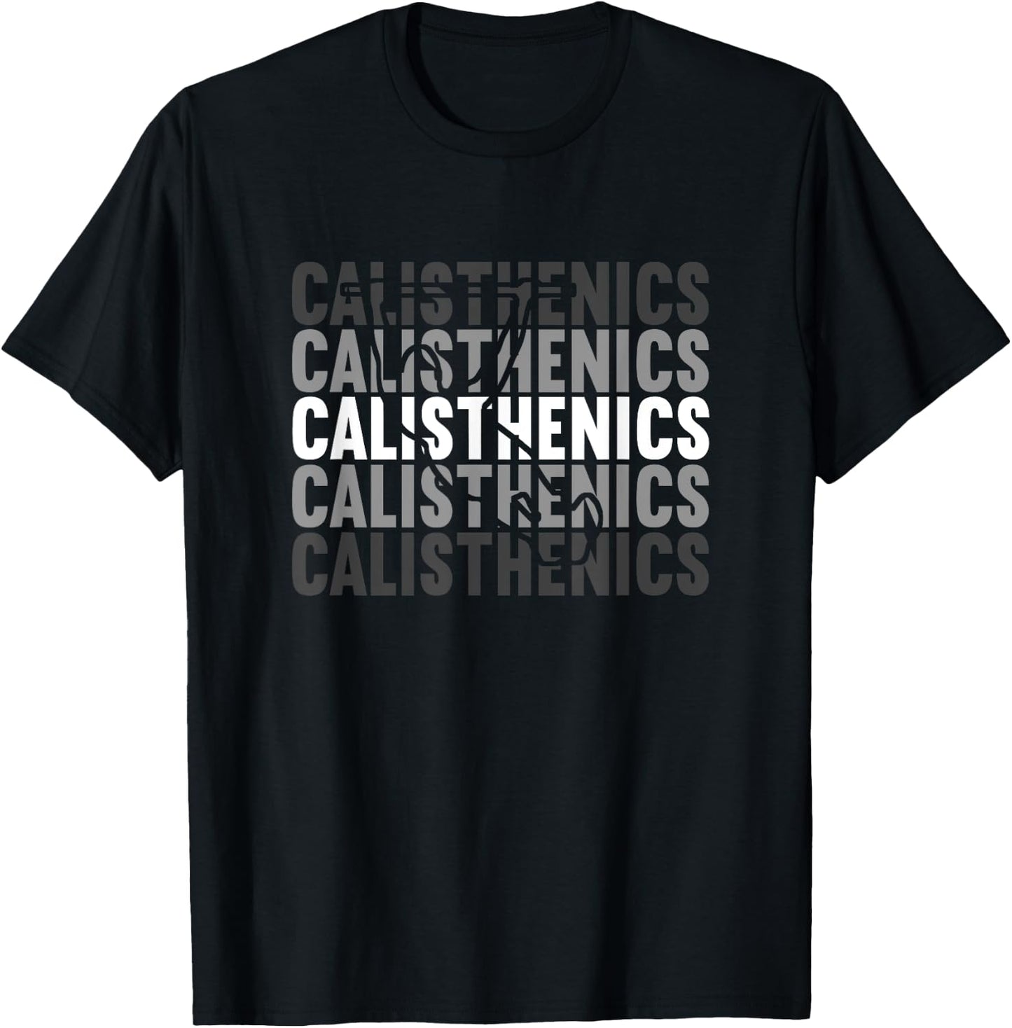 Calisthetics Calisthenics Front Lever Back Lever Planche T-Shirt - T-Shirt | Black