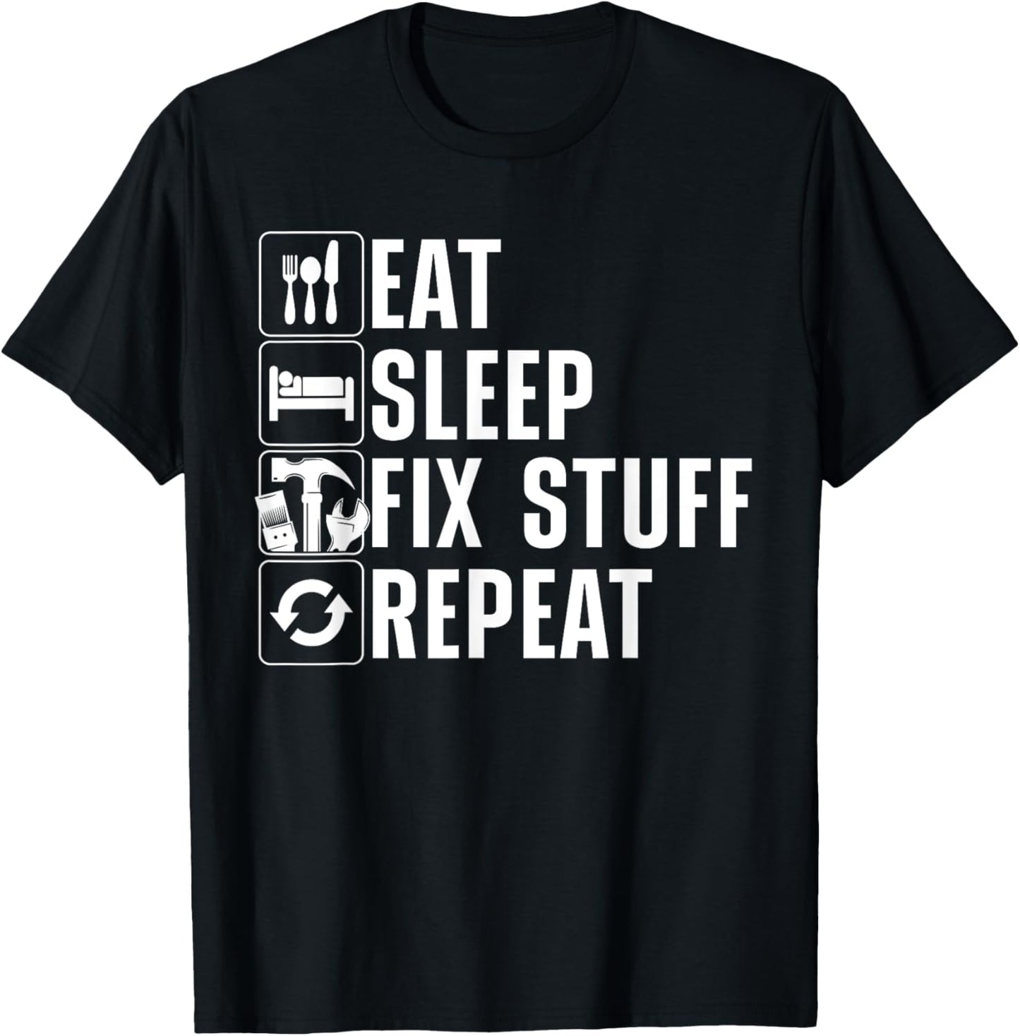 Cool Handyman Women Maintenance Mechanic Electrician T-Shirt - T-Shirt | Black