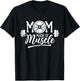Mom Made Of Muscle Weightlifting Gym Training Workout T-Shirt - T-Shirt | Black