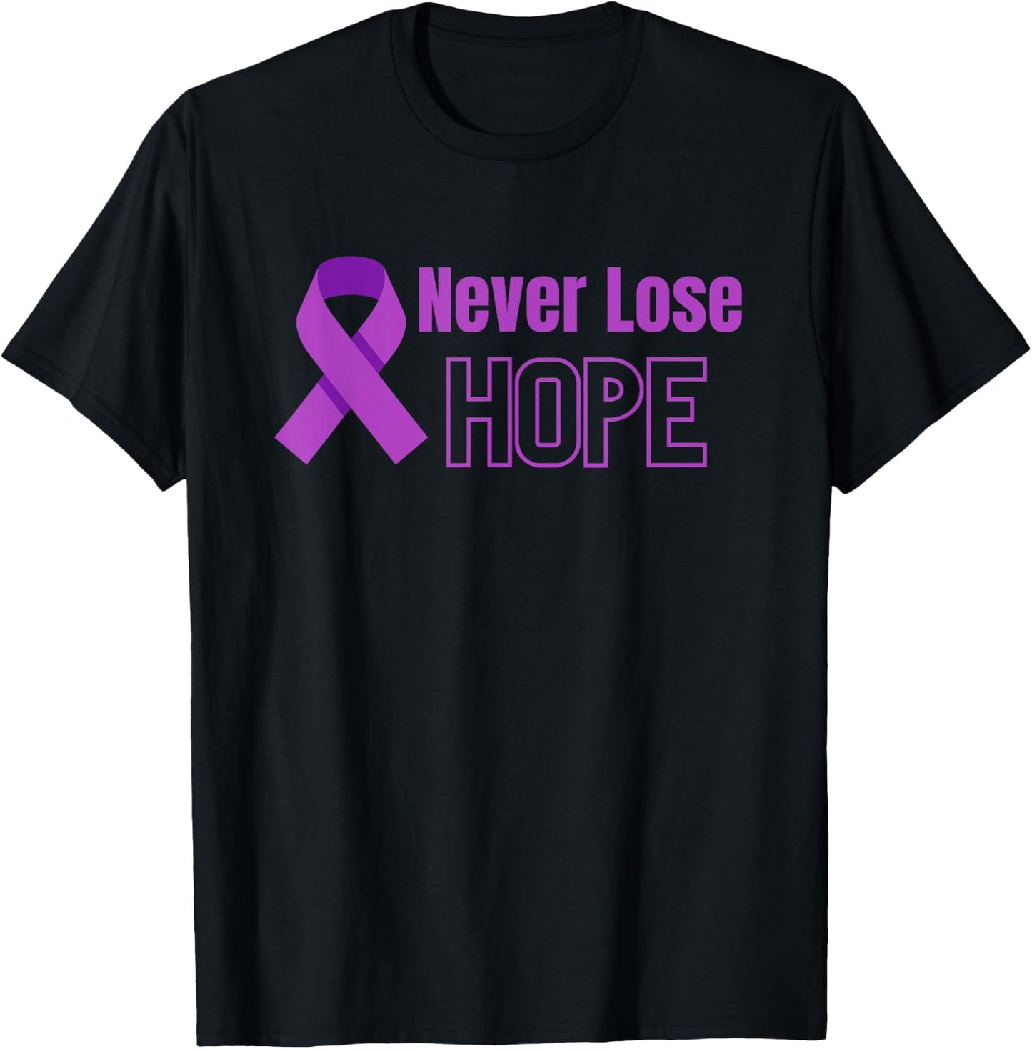 Relay Cancer Awareness Walking Life Ribbon T-Shirt - T-Shirt | Black