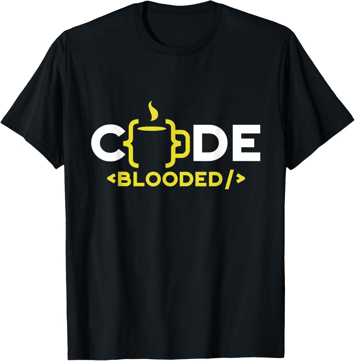 Code-Blooded Sayings Coder Coding Code Programmer T-Shirt - T-Shirt | Black