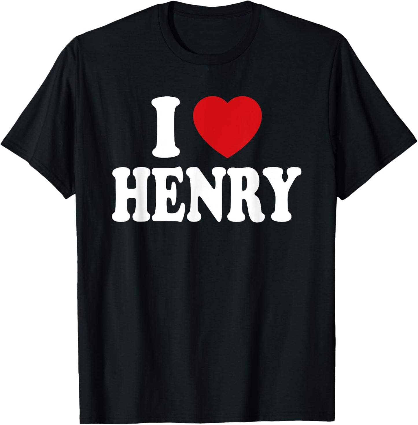 I Heart Love Henry T-Shirt - T-Shirt | Black