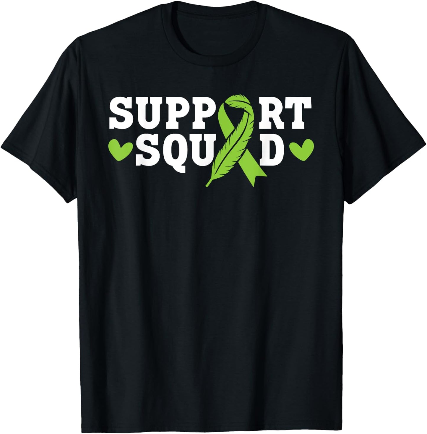 Support Squad Beat Cancer Non-Hodgkin Lymphoma Awareness T-Shirt - T-Shirt | Black