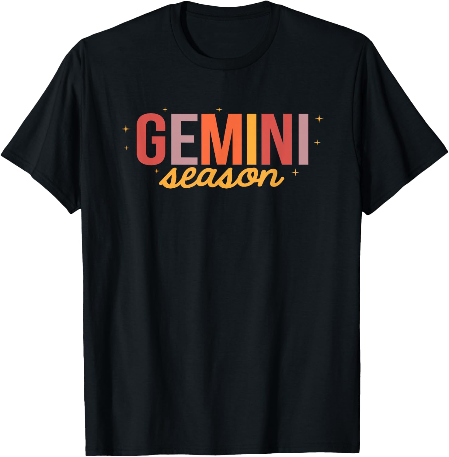 Gemini Season Zodiac Horoscope Astrology May June Birthday T-Shirt - T-Shirt | Black
