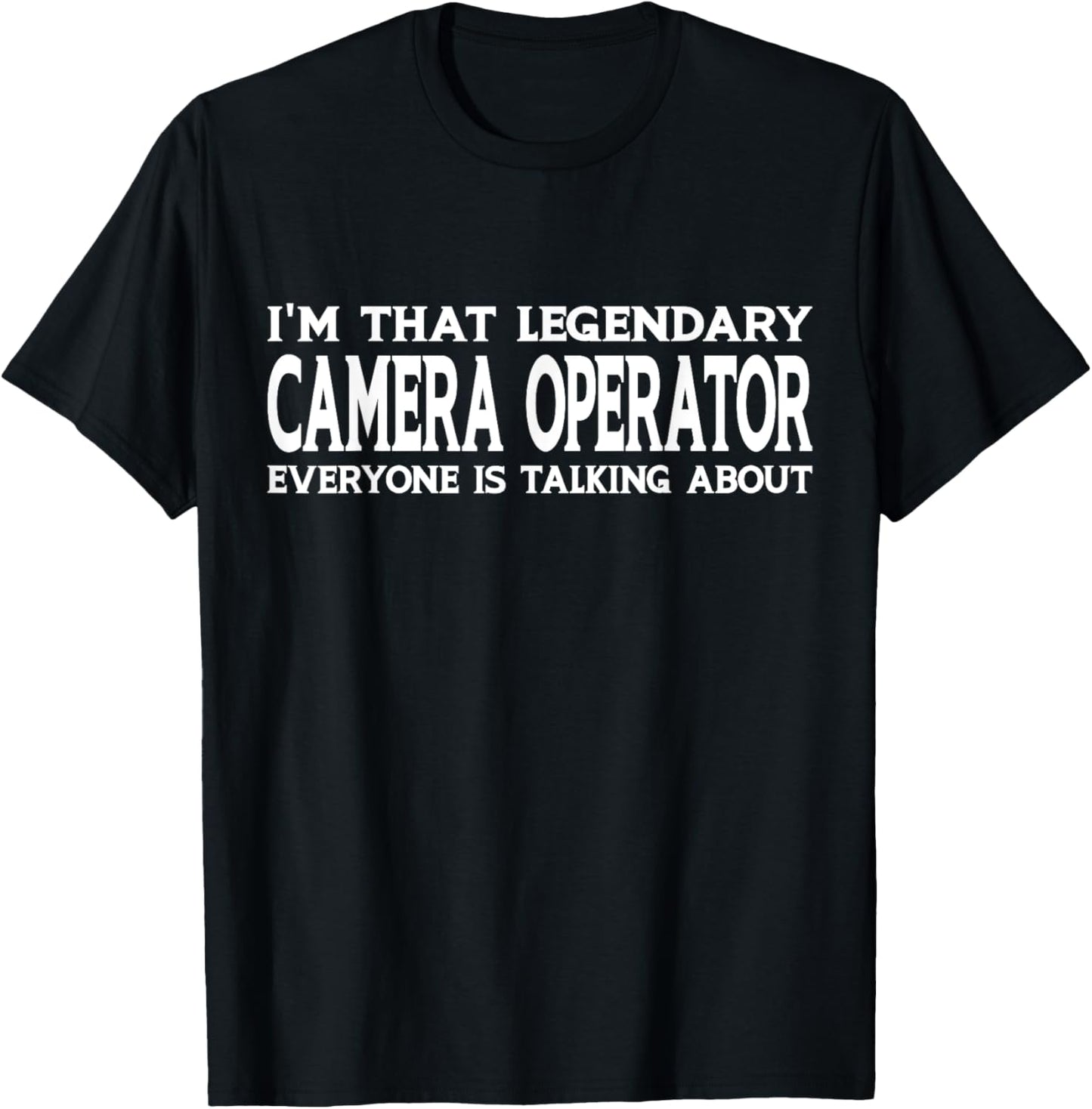 Camera Operator Job Title Employee Funny Camera Operator T-Shirt - T-Shirt | Black