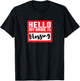 Hello My Name is Blessing in Disguise Funny Halloween Party T-Shirt - T-Shirt | Black