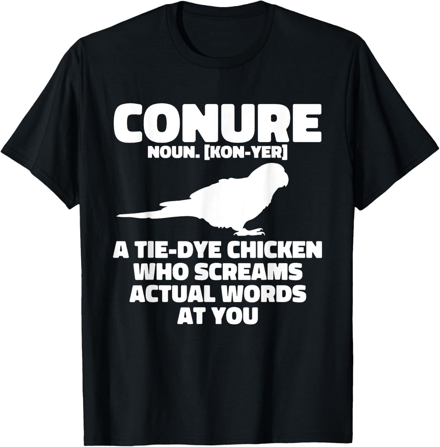 Green Cheek Conure Definition Parrot Bird Sun Conure T-Shirt - T-Shirt | Black