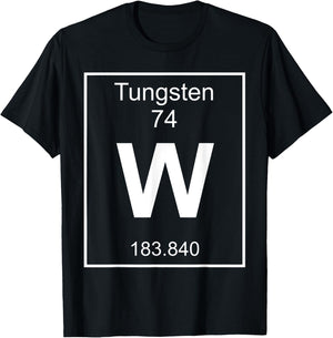 Tungsten Element Costume Periodic Table Chemistry Fun T-Shirt - T-Shirt | Black