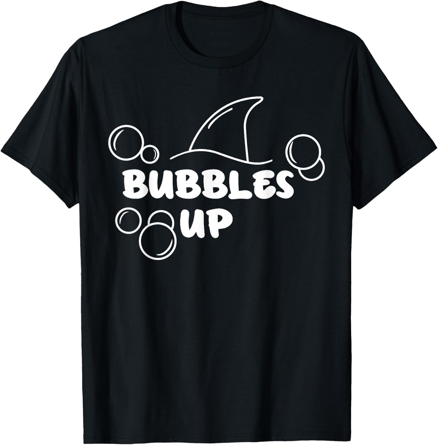 Shark Bubbles Up T-Shirt - T-Shirt | Black
