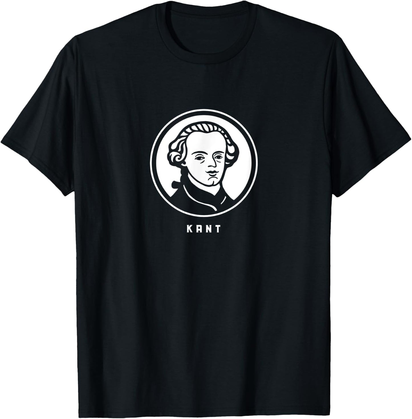 Immanuel Kant. Stylized portrait of a great philosopher T-Shirt - T-Shirt | Black