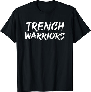 Trench Warriors Football Defensive Lineman T-Shirt - T-Shirt | Black