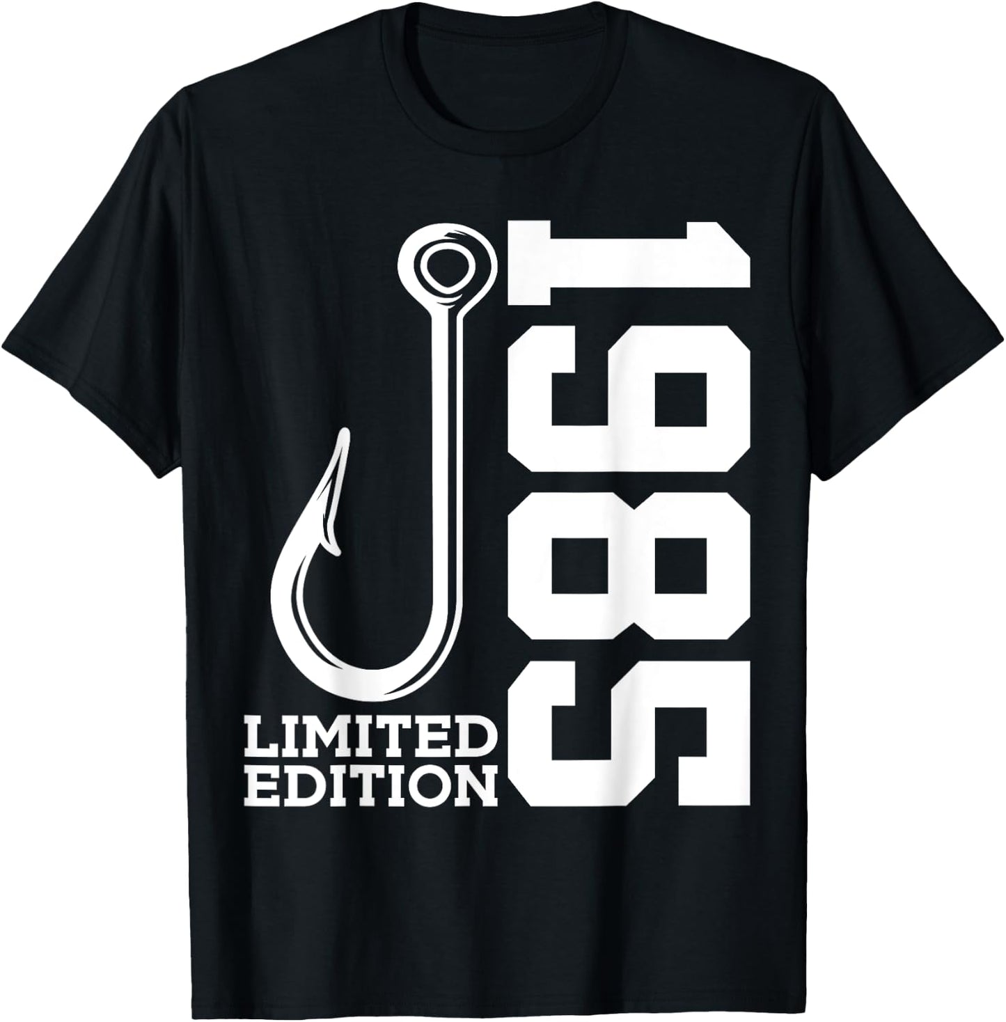 Angler 40th Birthday Fishing Limited Edition 1985 T-Shirt - T-Shirt | Black