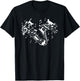 Cute Cat Lover Kitty Playing Music Note Clef Musician Music Men Women Girls Kids T-Shirt - T-Shirt | Black