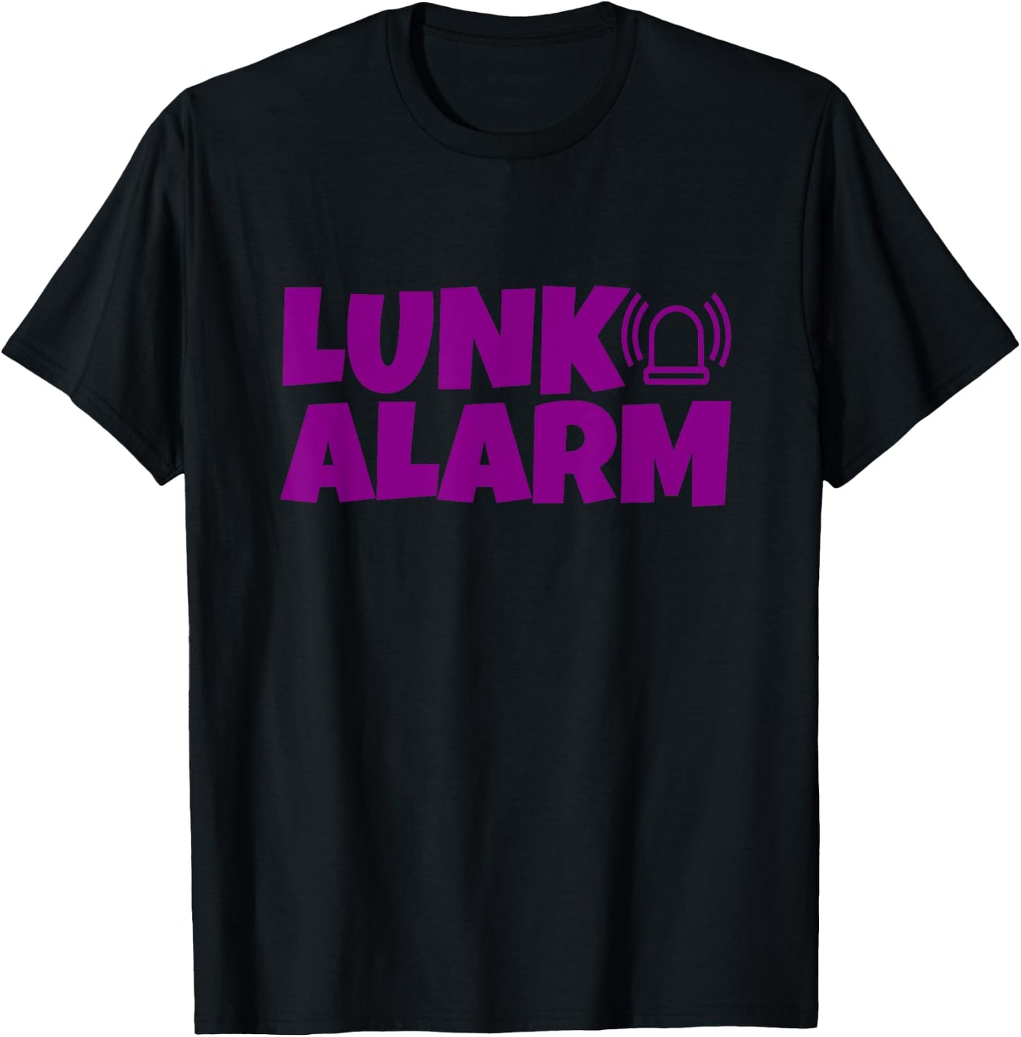 Lunk Alarm Funny Gym Apparel Makes a Great Gift Any Lunk T-Shirt - T-Shirt | Black