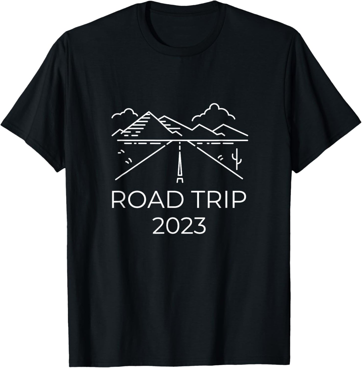Road Trip Travel Souvenir 2023 Camper Hiking Family Vacation T-Shirt - T-Shirt | Black