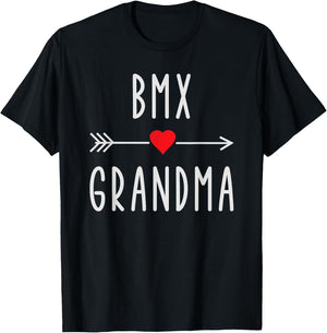 BMX Grandma Funny Women's Cyclist Biker Grandma Gift BMX T-Shirt - T-Shirt | Black
