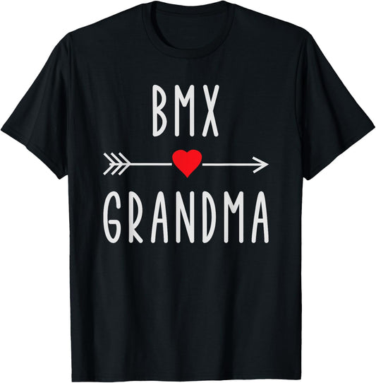 BMX Grandma Funny Women's Cyclist Biker Grandma Gift BMX T-Shirt - T-Shirt | Black