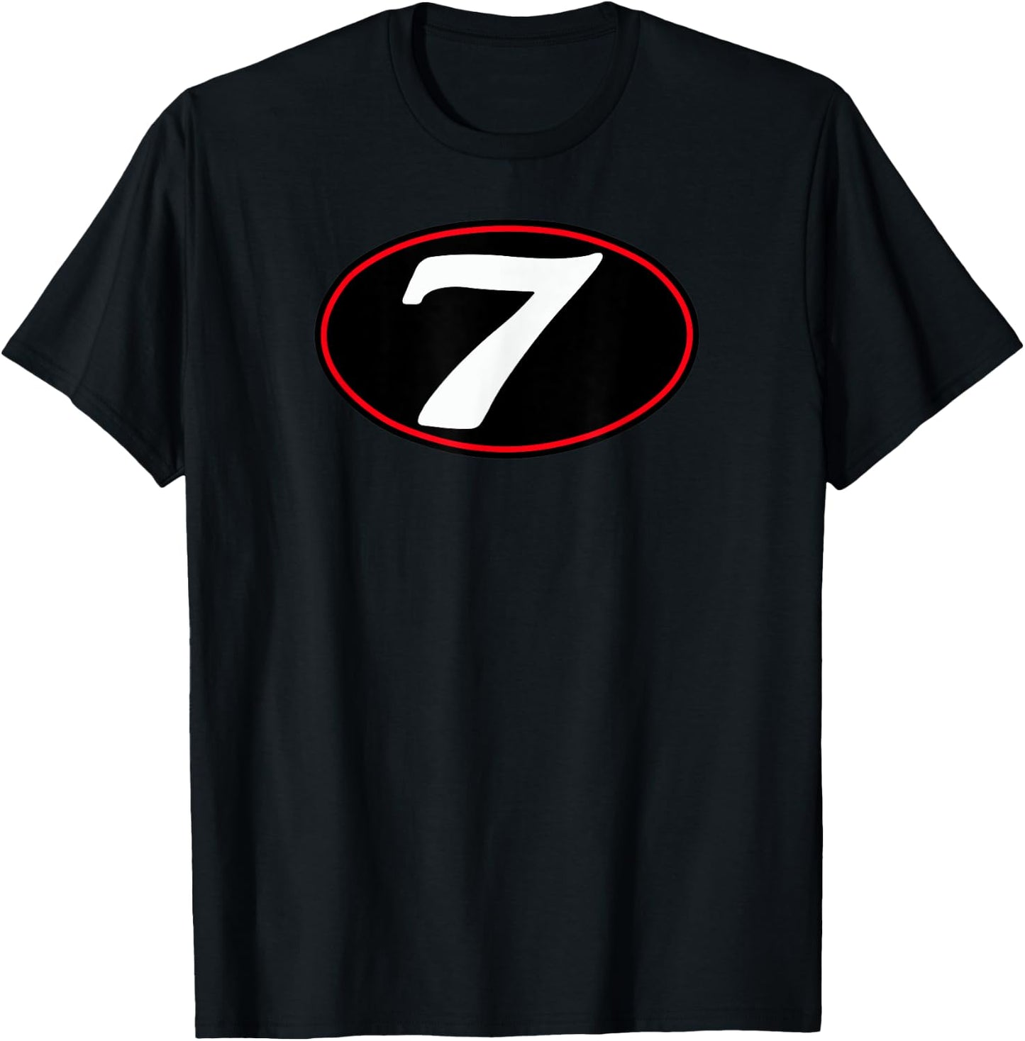 MG V7 Cafe Racer Italian Motorcycle #7 Oval Logo (Black) T-Shirt - T-Shirt | Black