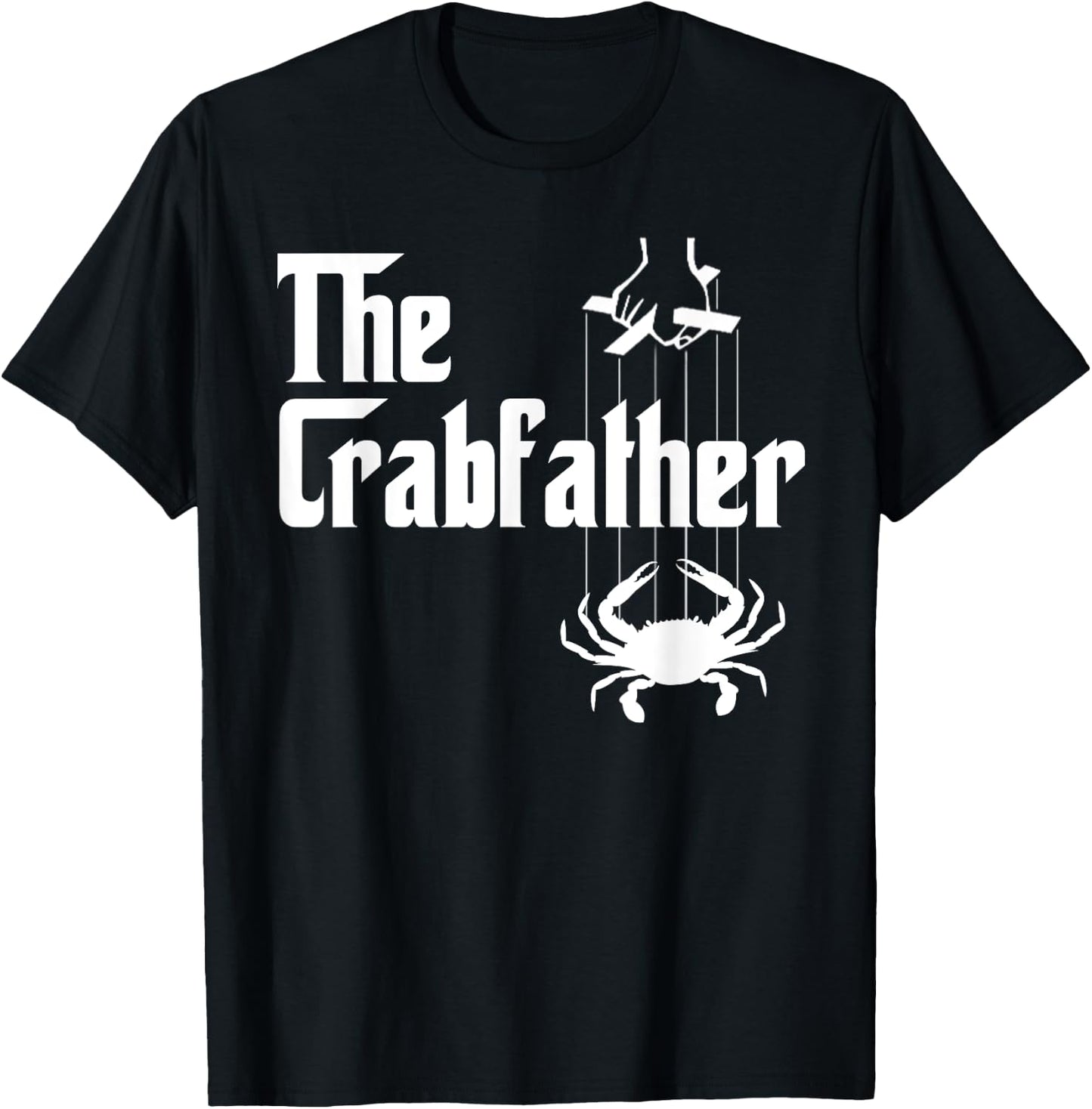 Funny Crab Lover Crabbing The Crabfather Crabber T-Shirt - T-Shirt | Black