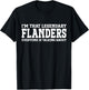 Flanders Surname Funny Team Family Last Name Flanders T-Shirt - T-Shirt | Black