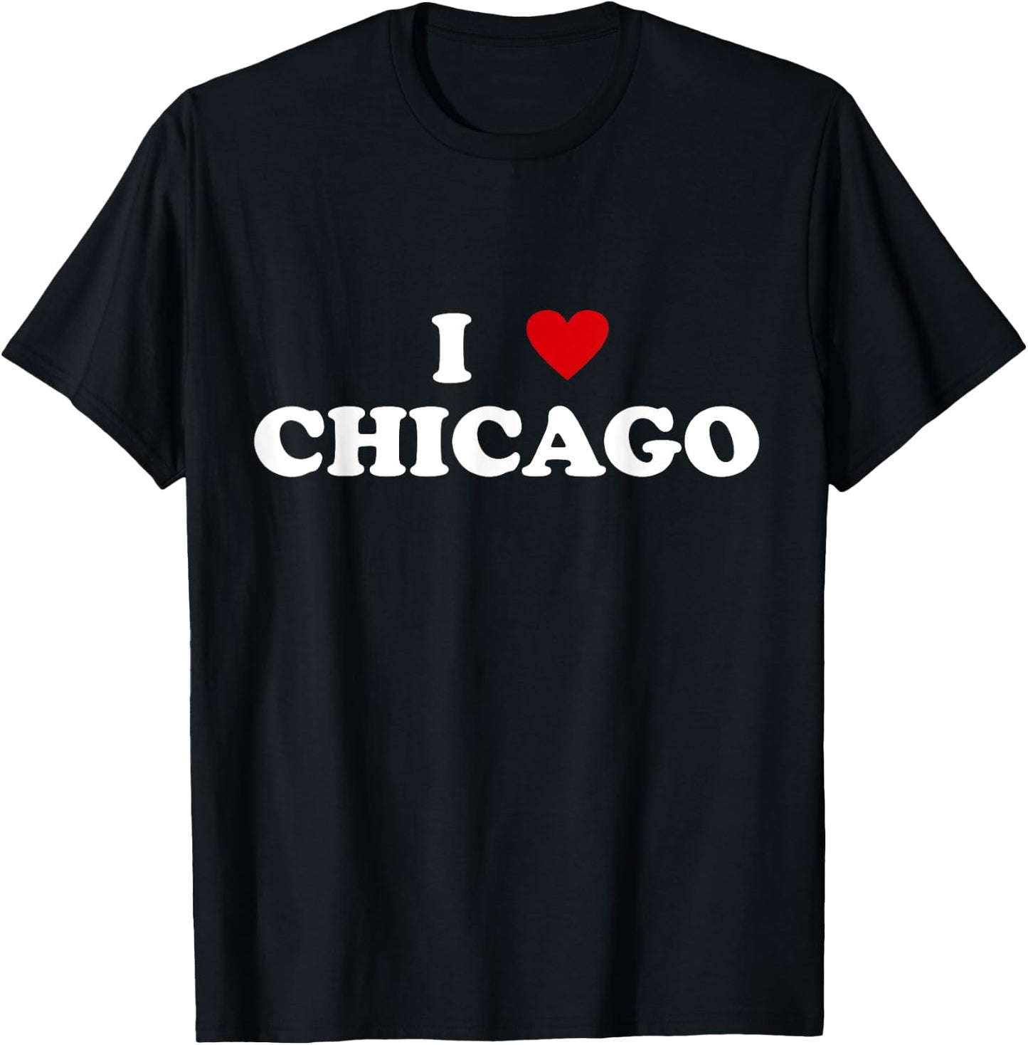 I Heart USA City - I Love Chicago T-Shirt - T-Shirt | Black