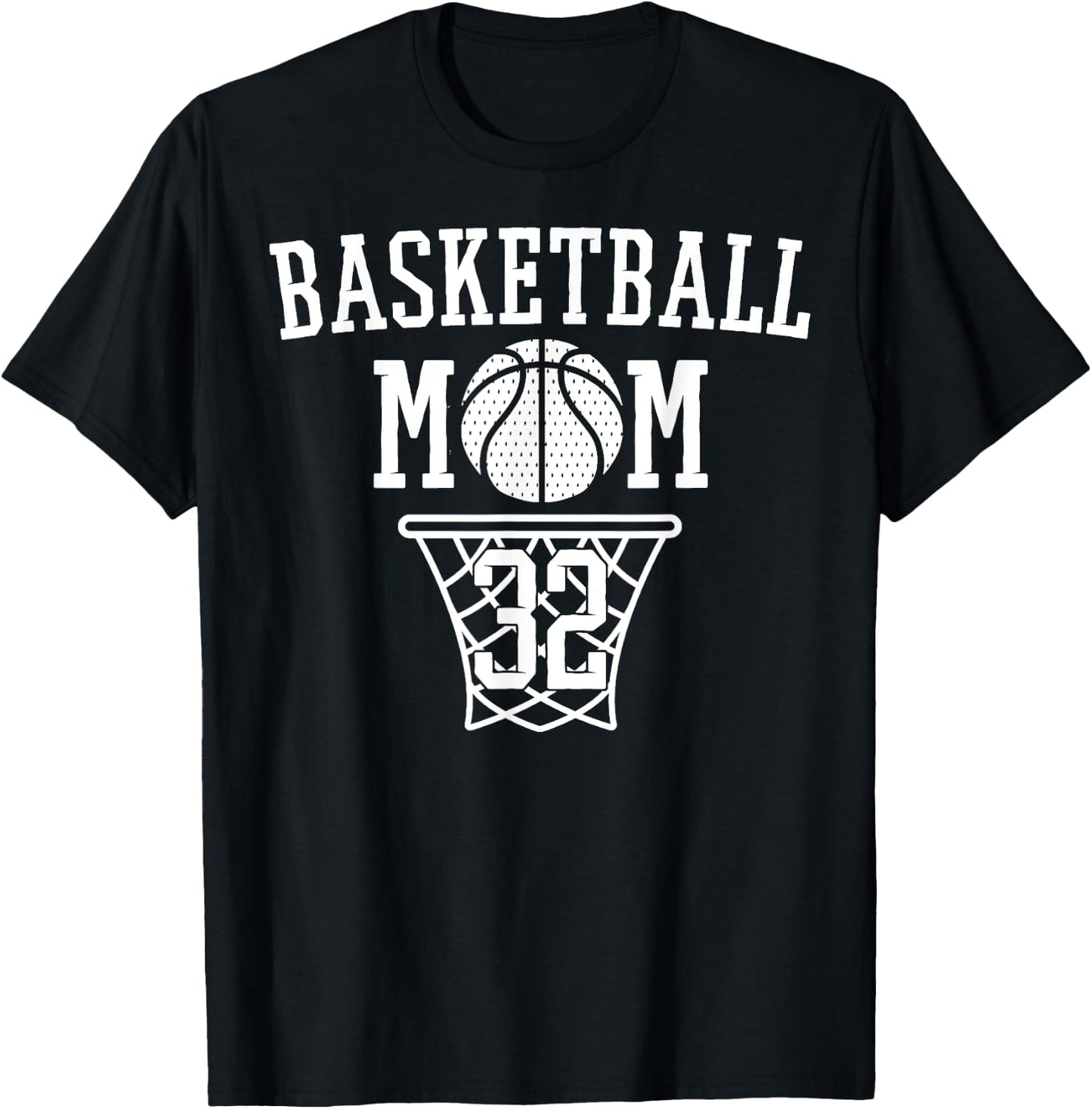 That's My Boy #32 Basketball Jersey Number 32 Basketball Mom T-Shirt - T-Shirt | Black