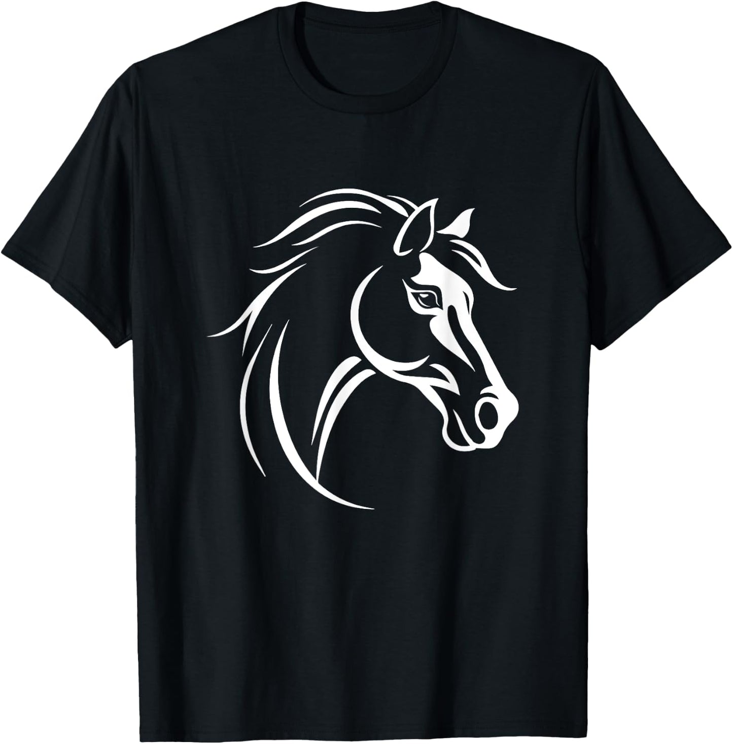 Horse Equestrian Riding T-Shirt - T-Shirt | Black