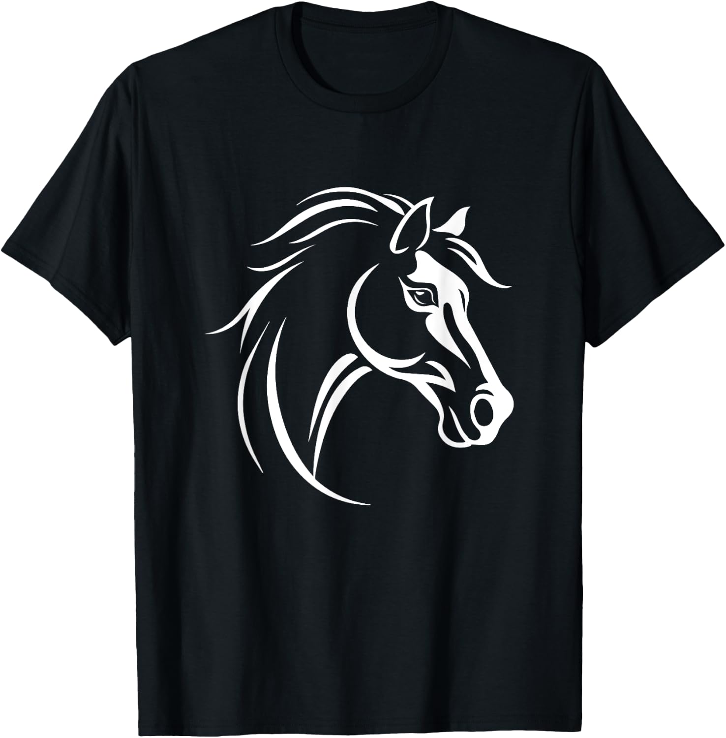 Horse Equestrian Riding T-Shirt - T-Shirt | Black