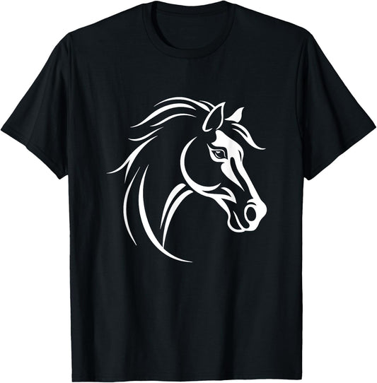 Horse Equestrian Riding T-Shirt - T-Shirt | Black