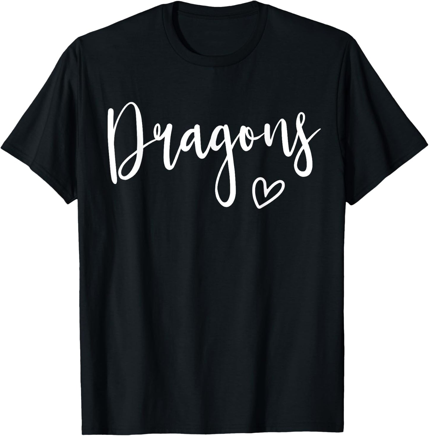 Dragons High School Dragons Sports Team Women's Dragons T-Shirt - T-Shirt | Black