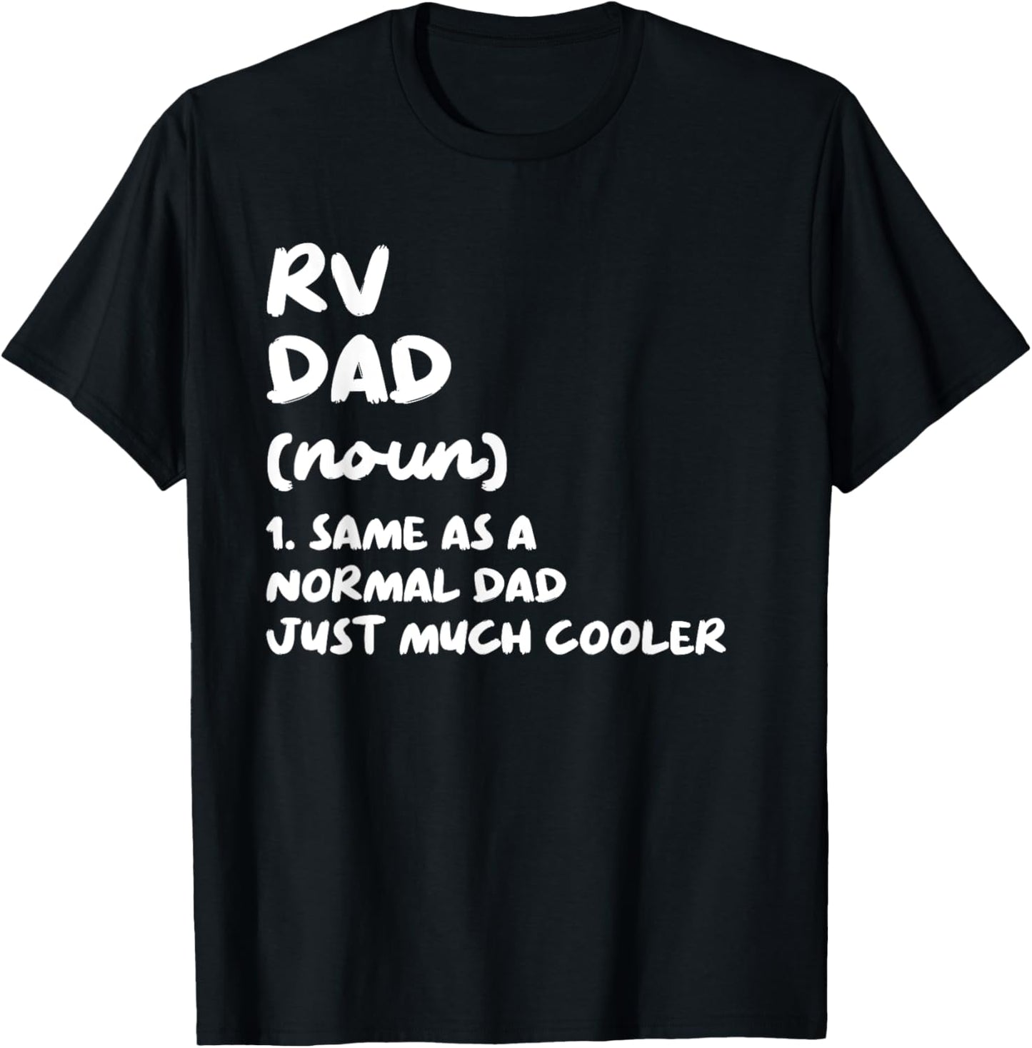 RV Dad Definition Camping Vacation T-Shirt - T-Shirt | Black