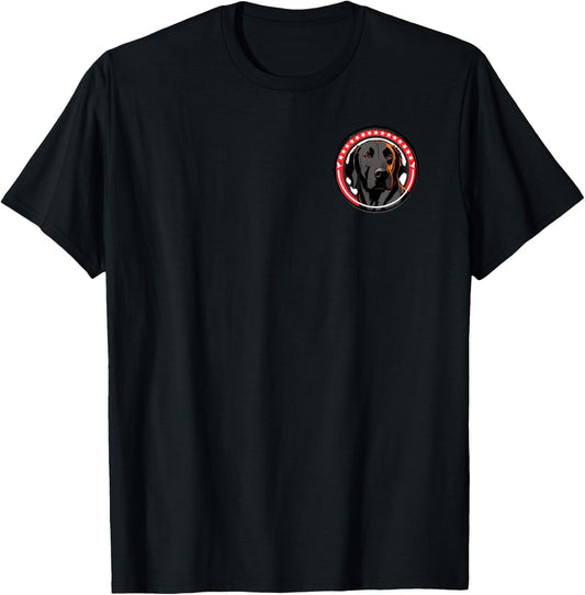Labrador Duck Hunting Waterfowl Hunter Dog American Flag T-Shirt - T-Shirt | Black