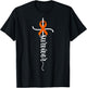 Survivor Christian Cross Warrior Orange Leukemia Cancer T-Shirt - T-Shirt | Black