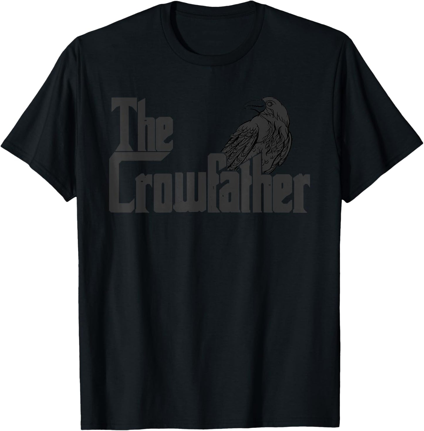 The Crowfather Raven Graphic Black Crow T-Shirt - T-Shirt | Black