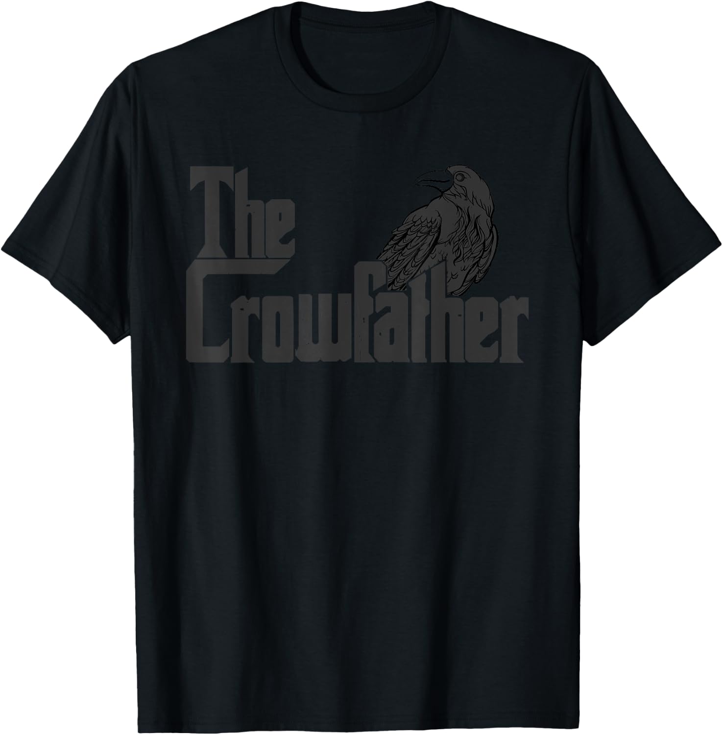 The Crowfather Raven Graphic Black Crow T-Shirt - T-Shirt | Black