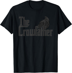 The Crowfather Raven Graphic Black Crow T-Shirt - T-Shirt | Black