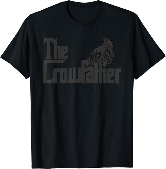The Crowfather Raven Graphic Black Crow T-Shirt - T-Shirt | Black