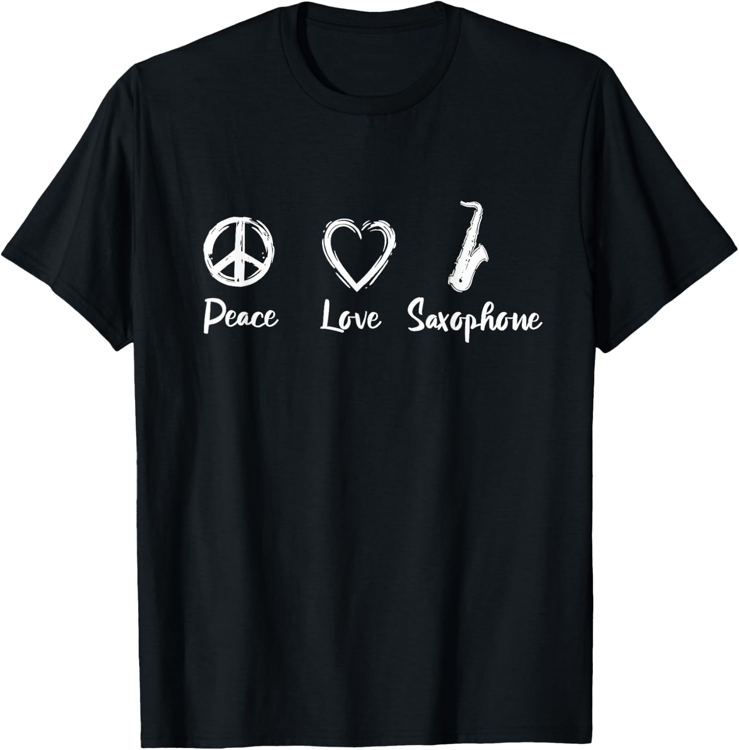 Saxophone Love Saxophonist Reed Instrument T-Shirt - T-Shirt | Black