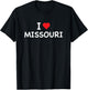 Missouri - I Love Missouri - Classic T-Shirt - T-Shirt | Black