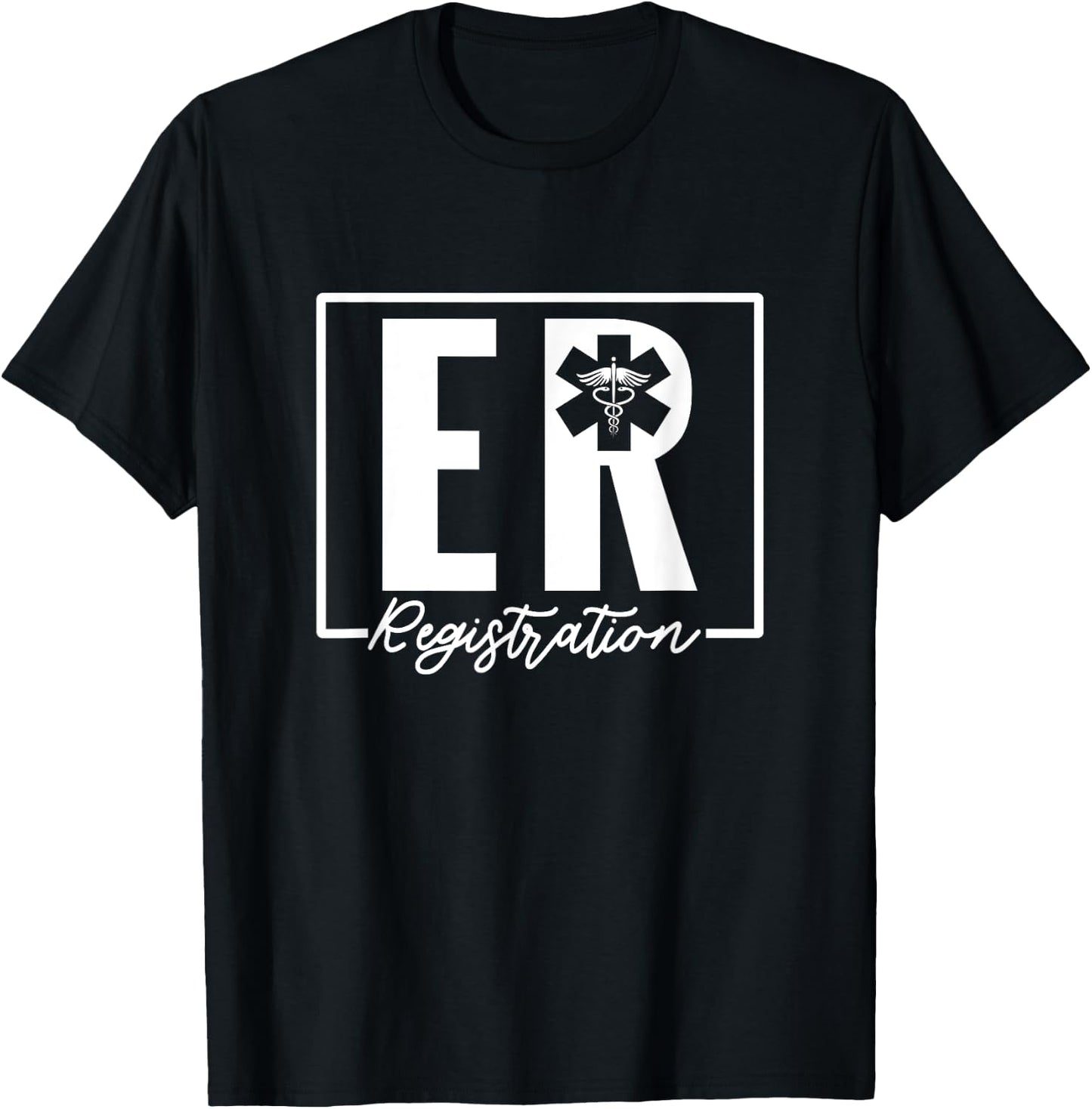 Emergency Registration ER Room patient Register Nursing T-Shirt - T-Shirt | Black