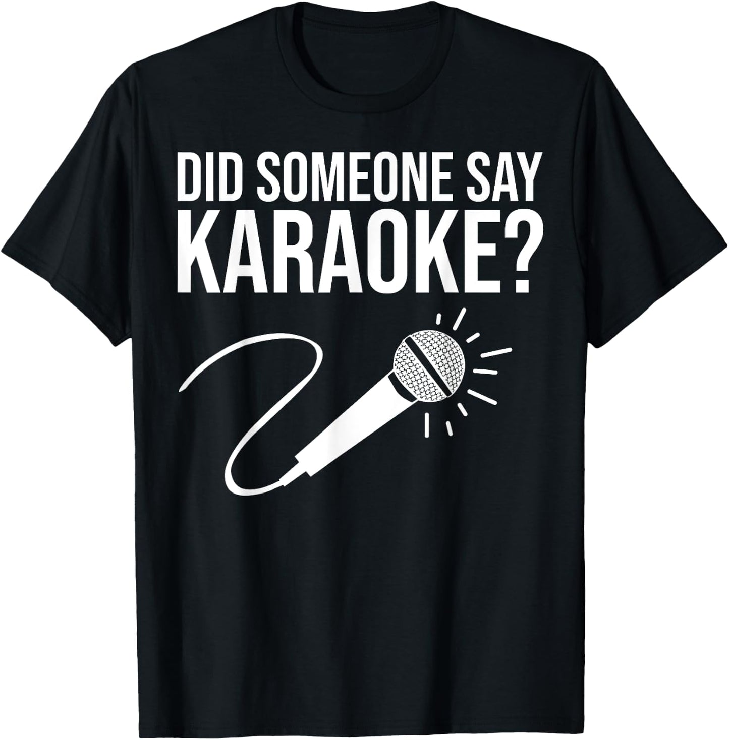 Funny Karaoke Designs Women Singing Music Lovers T-Shirt - T-Shirt | Black