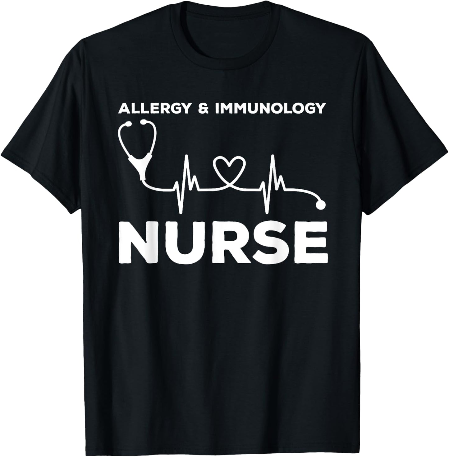 Allergy & Immunology Nurse Outfit Registered Nurses Nursing T-Shirt - T-Shirt | Black
