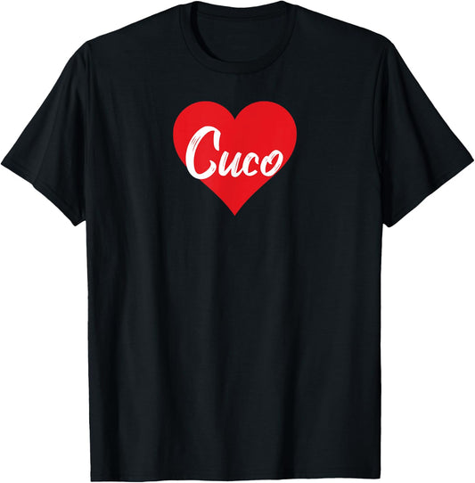 Amo a Cuco Primer Nombre Yo Corazón T-Shirt - T-Shirt | Black