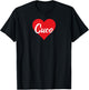 Amo a Cuco Primer Nombre Yo Corazón T-Shirt - T-Shirt | Black