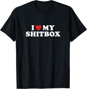 Shitbox Car and Truck guy Mechanic Car Truck Adult Humor T-Shirt - T-Shirt | Black