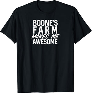 May Contain Boone, Farm Funny Wine Alcohol T-Shirt - T-Shirt | Black