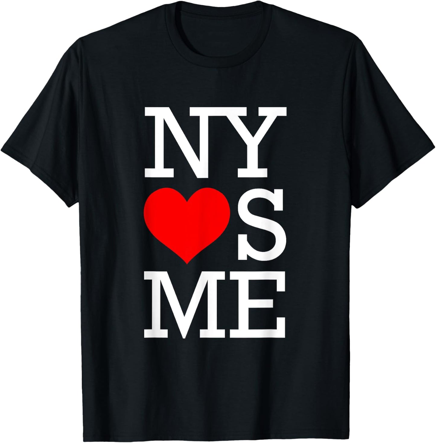 NY Loves Me Funny I Heart New York T-Shirt - T-Shirt | Black